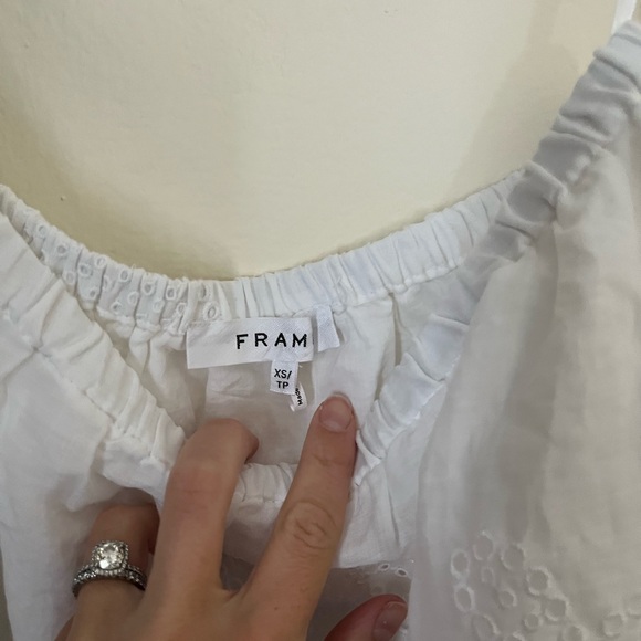 Frame denim white eyelet maxi skirt size xs NWOT - Picture 4 of 4